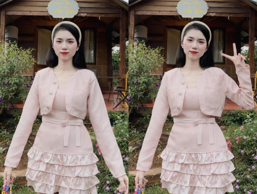 Set voan phồng đính hoa, 4 màu tại hanetclothing