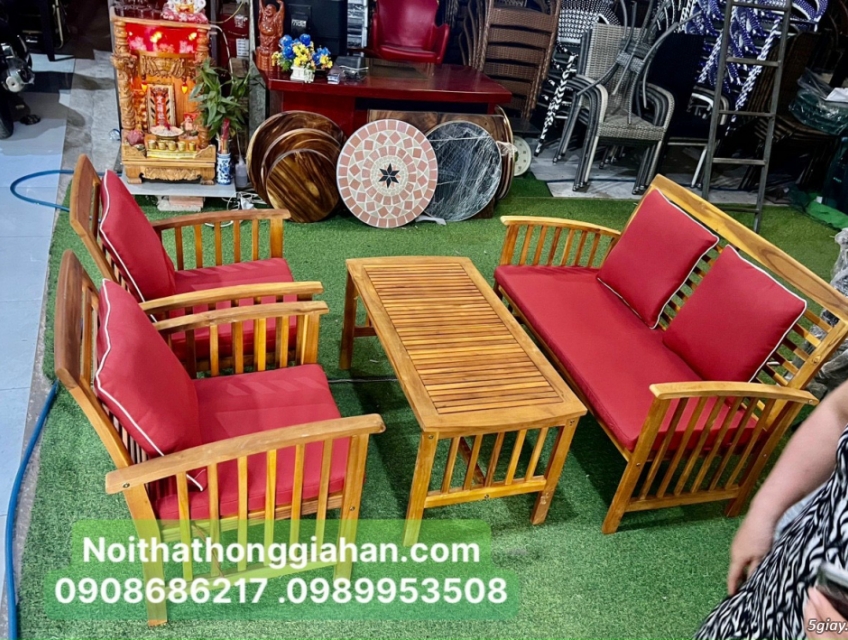 Sofa nhựa giả mây giá rẻ