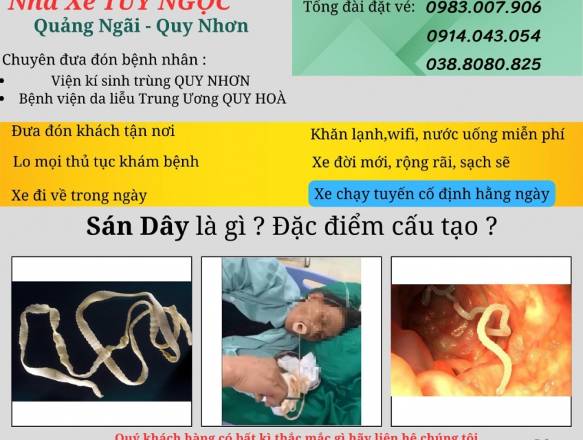 Dịch vụ chở bệnh nhân khám bệnh viện Kí Sinh Trùng Quy Nhơn