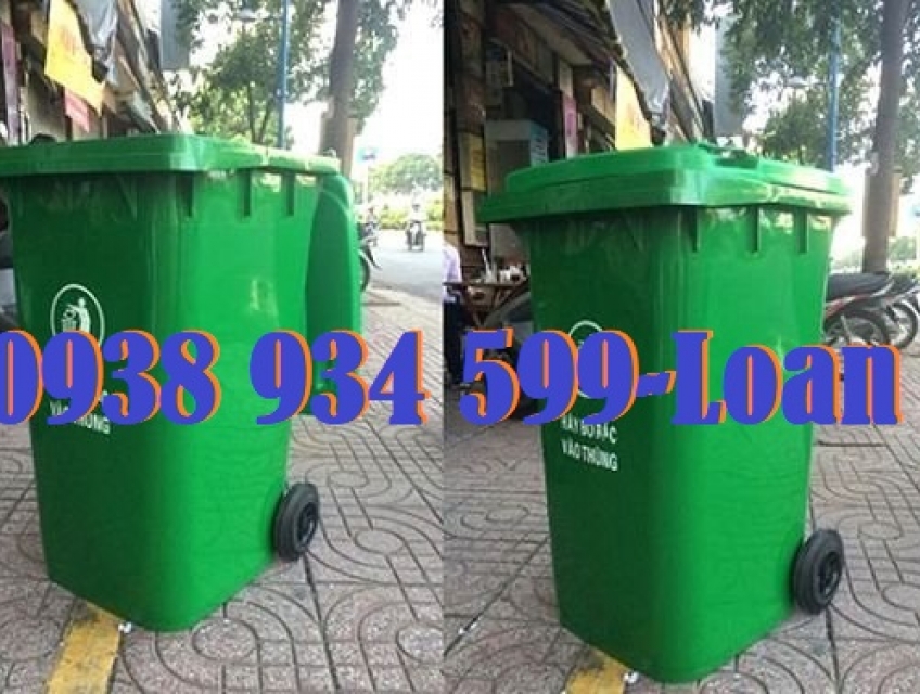 Thùng đựng rác thải 240l nhựa HPDE