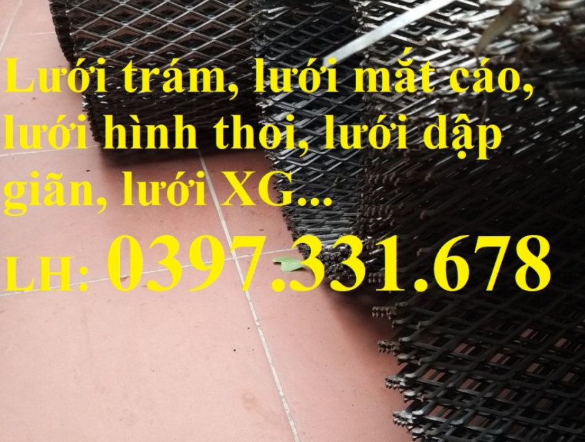 Lưới dập giãn ô 15x30mm, lưới mắt cáo ô 15x30mm, lưới hình thoi
