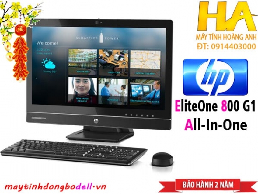 Hp eliteone 800 aio..23in.i5 4750s 8g ssd 256g fhd