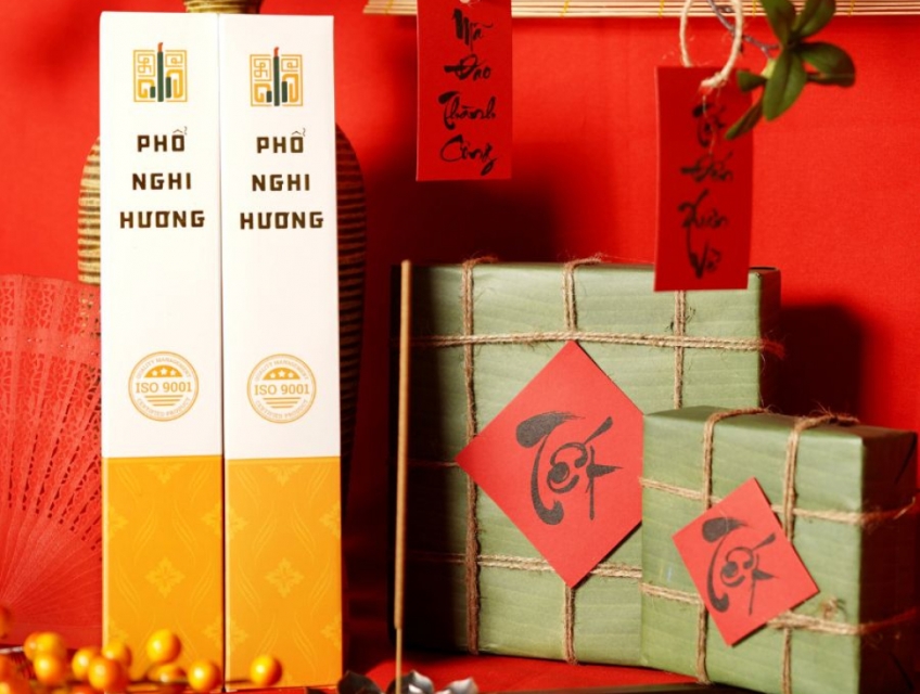 Nhang Thờ Cúng-Hương Thảo An Nhiên (cao 32cm,75g)