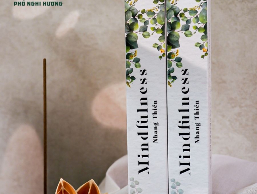 Nhang Thiền,Xông Nhà Mindfulness (Cao 20cm, 60g)