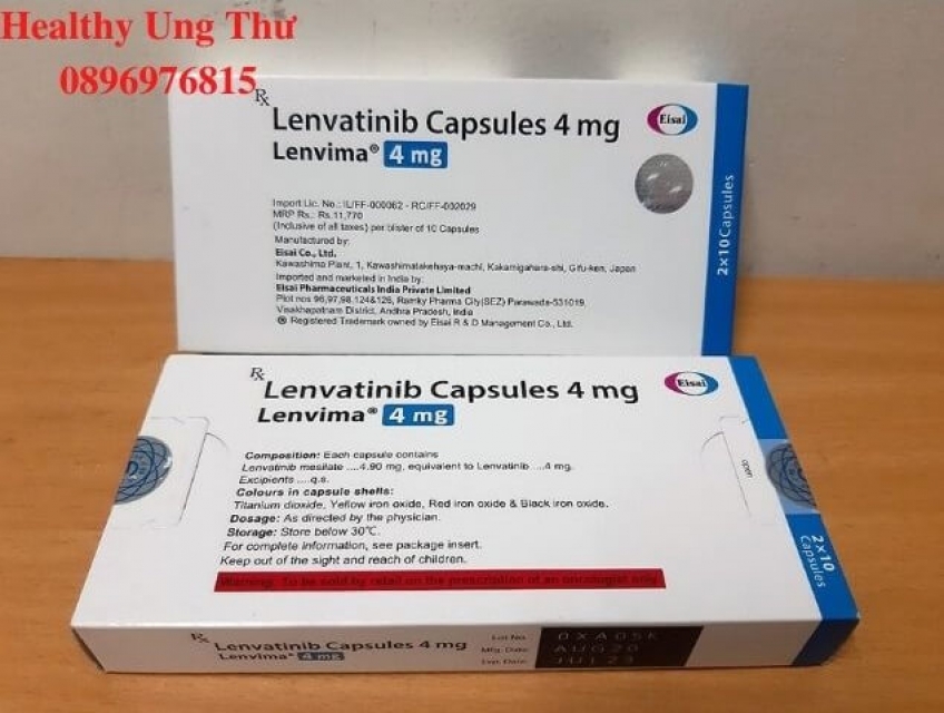 Thuoc Lenvima 4mg ho tro dieu tri ung thu tuyen giap
