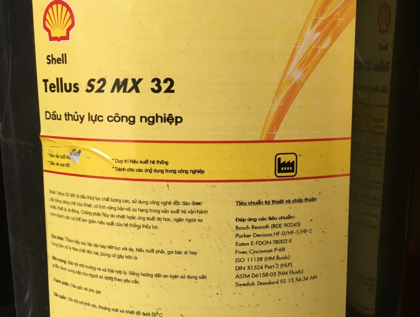 Dầu thủy lực Shell Tellus S2 MX 46 chính hãng - NPP Dầu Nhớt Shell
