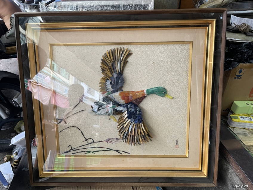 tranh đá nội địa nhật khung lớn