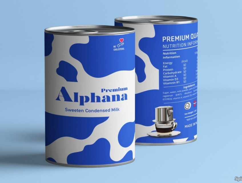 Sữa Đặc Premium Alphana lon 500g, nhập khẩu Malaysia, Low Cholesterol