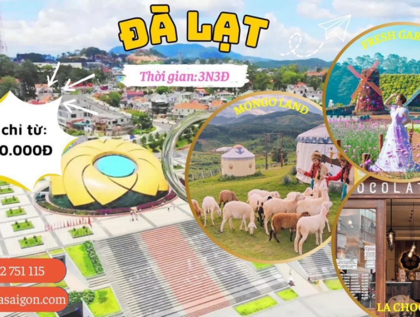 TOUR ĐÀ LẠT 3N3Đ