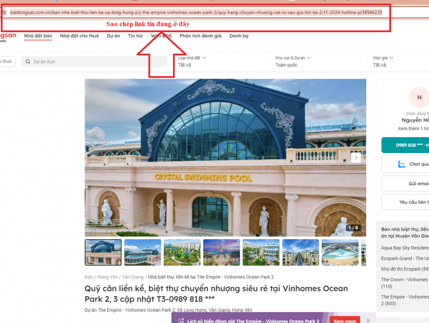 Cách lấy tin đăng nhanh từ Batdongsan.com.vn đăng lên các trang