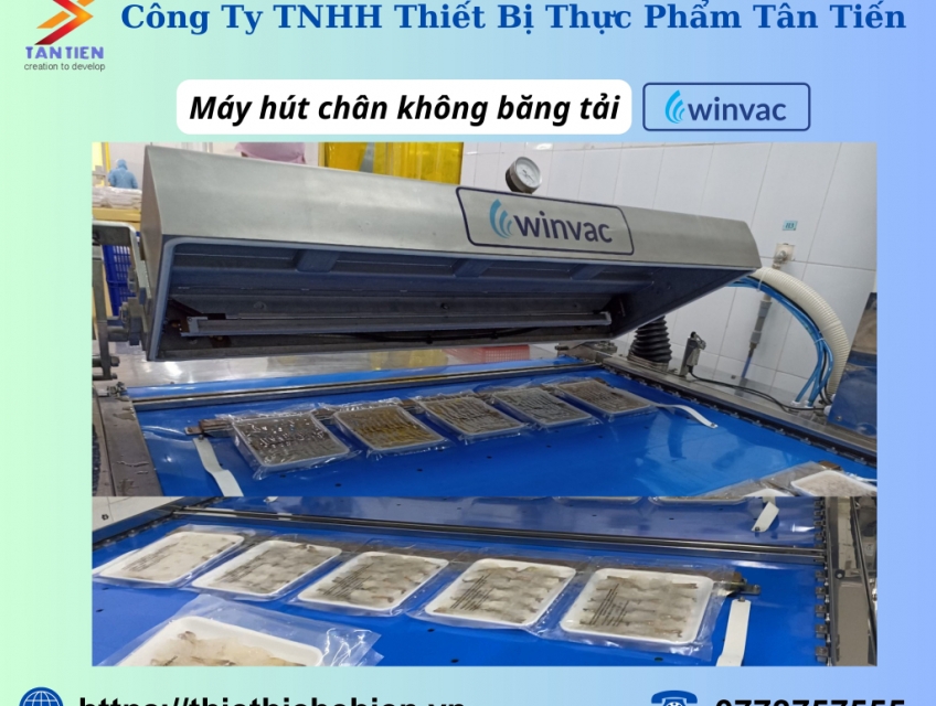 Máy hút chân không băng tải