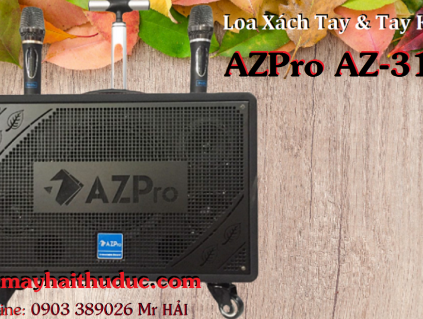 Loa AZPro AZ-318 mẫu mới này xách tay hay kéo đều được