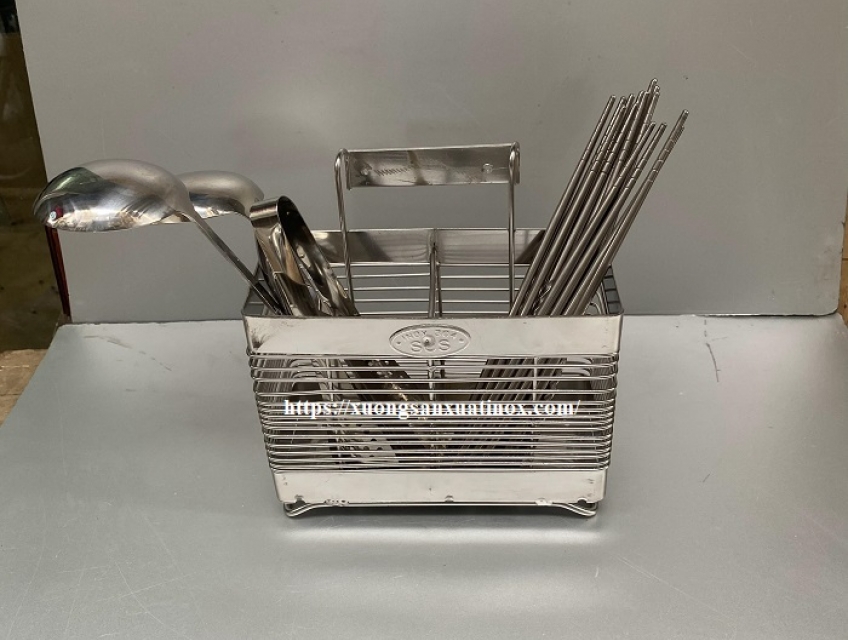 Giỏ đựng đũa thìa inox 304