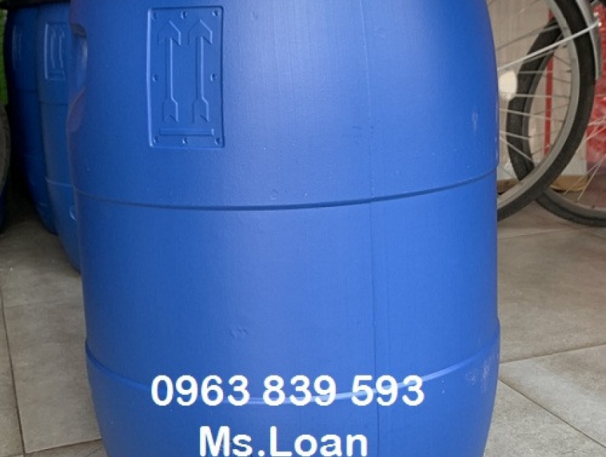 Thùng phi nhựa 50L có nắp, thùng đựng hóa chất 0963 839 593
