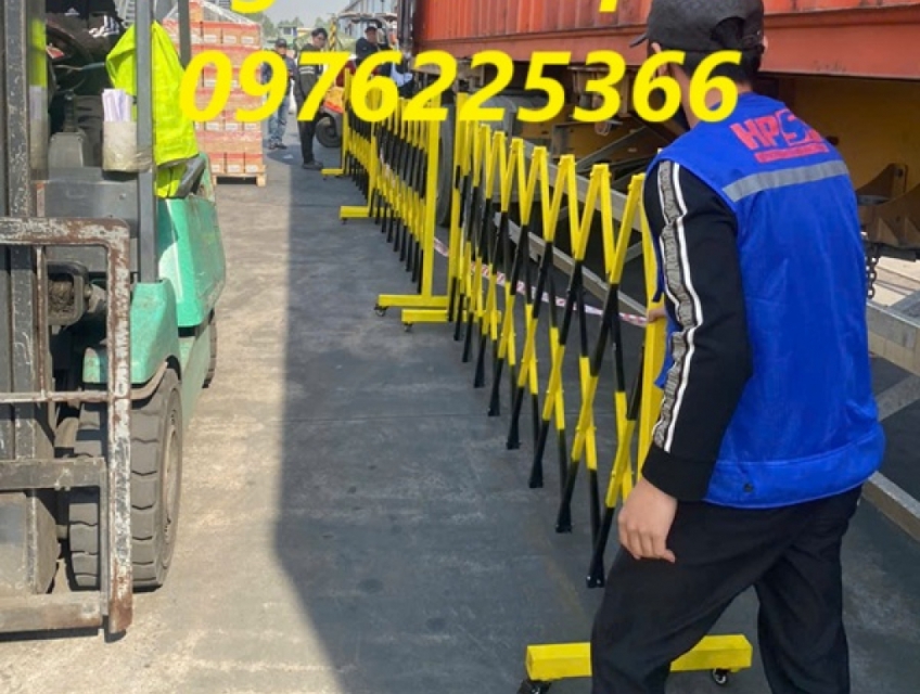 Sản xuất hàng rào xếp di động theo yêu cầu