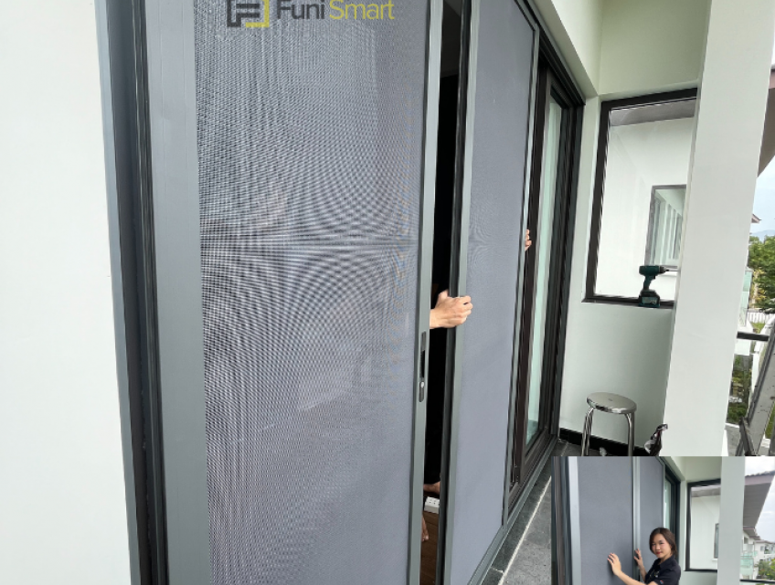 Cửa Lưới Chống Muỗi Inox Dày Dạng Lùa Bền Chắc Ngăn Mèo Chuột Giá Rẻ