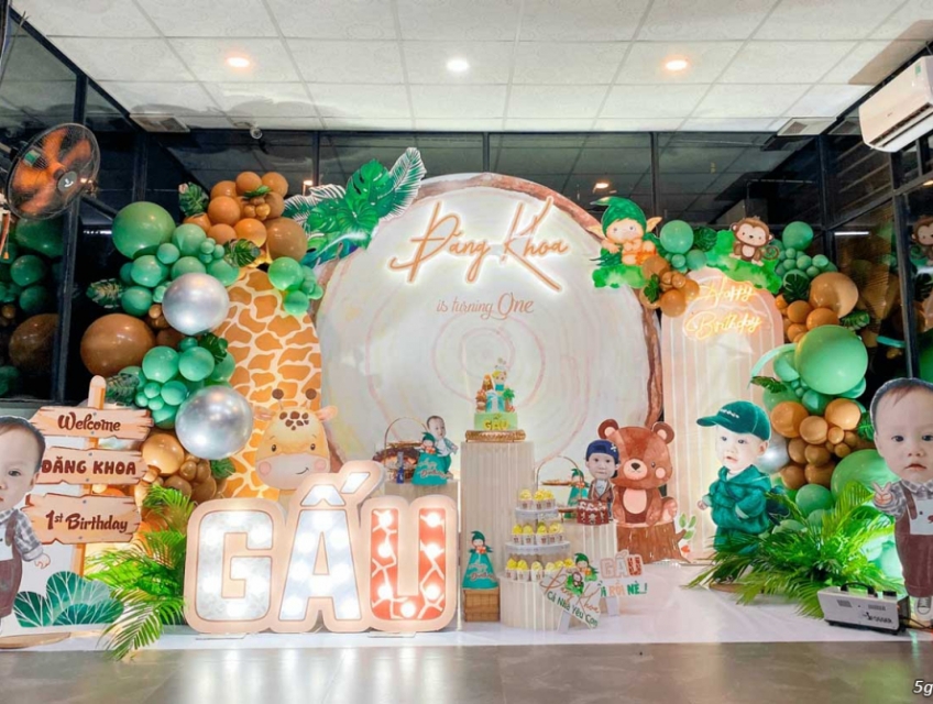 Trang trí sinh nhật chủ đề Animals tại TP.HCM, Bình Dương