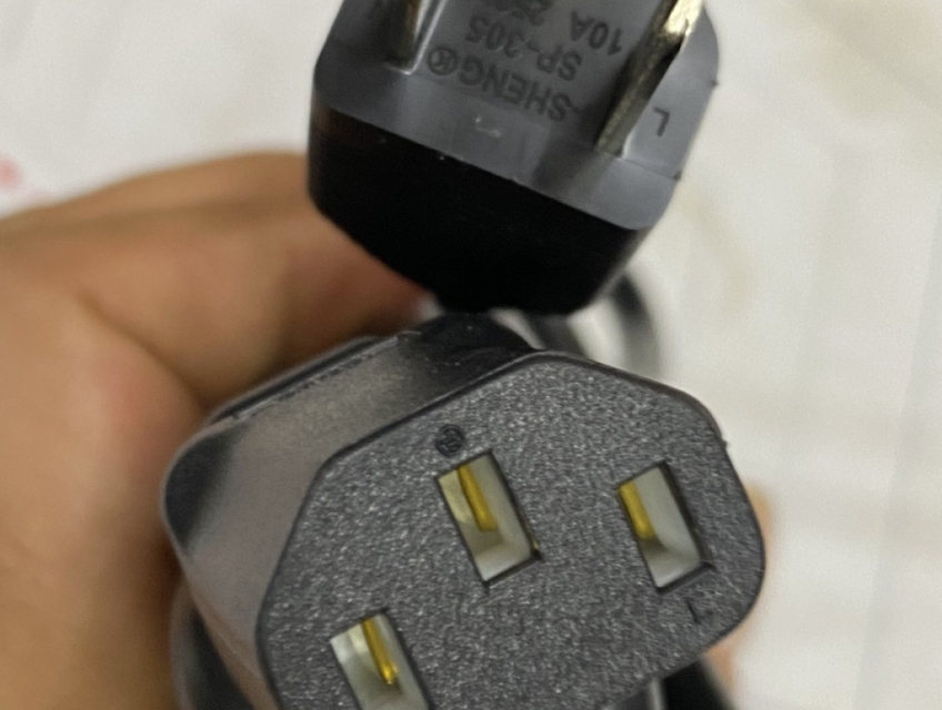 Dây nguồn HP 8121 - 0734IS , I-Sheng  3 chấu mỹ, nhật 10A, 250v, lõi đ