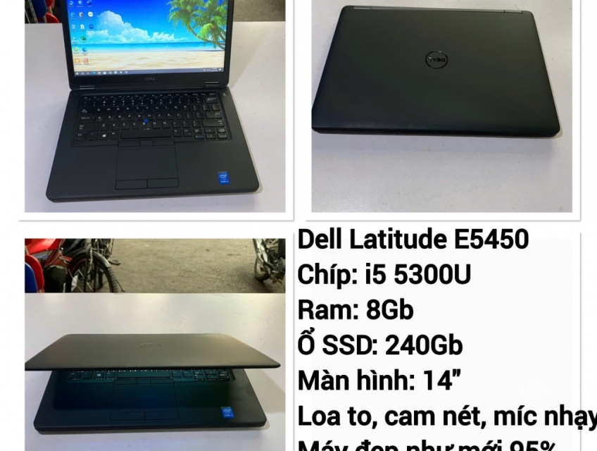 Dell E5450 i5 8GB 240GB 14'' mới 95% không xước xát FULL quà tặng
