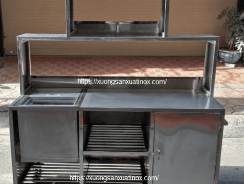 Tủ bán hàng inox đảm bảo vệ sinh