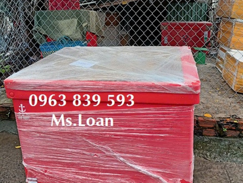 Thùng đá trữ hải sản 800lit hiệu mỏ neo có chân / 0963 839 593