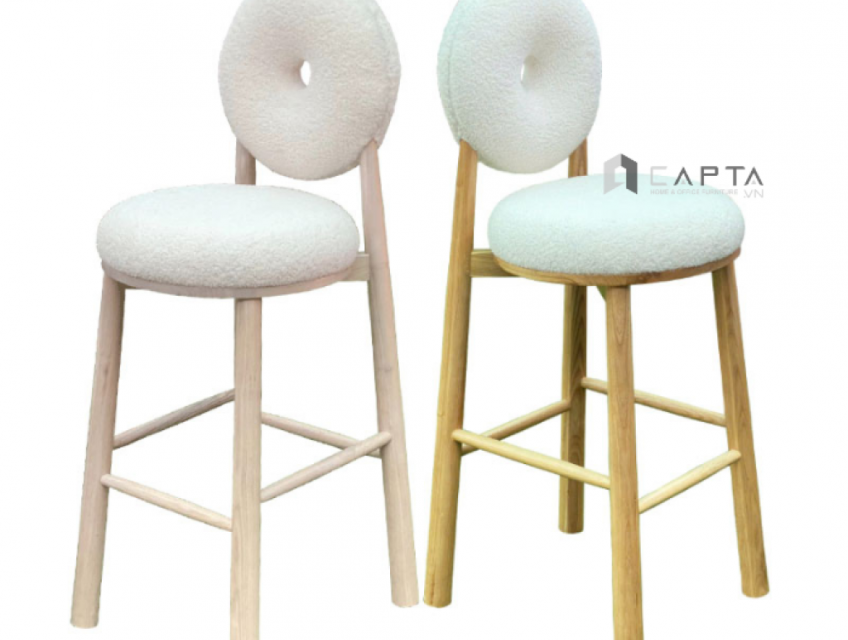 Ghế bar Donut CB DONUT-75F vải lông cừu sang trọng
