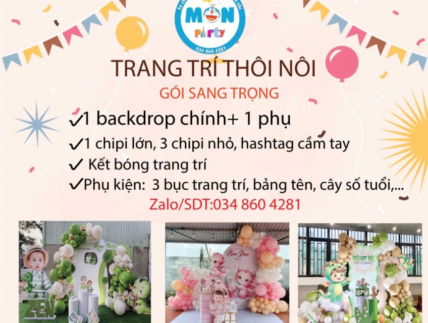 Trang trí thôi nôi bé tuổi Rồng