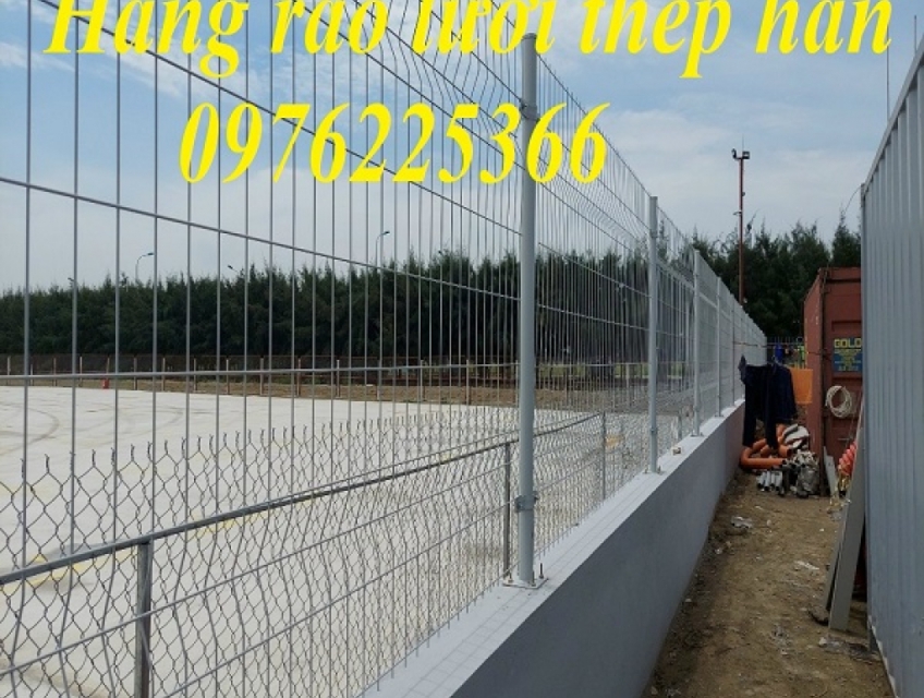 Hàng rào mạ kẽm nhúng nóng D5A75x200