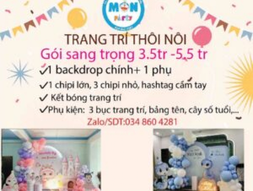 Trang trí thôi nôi tuổi rắn tại nhà chỉ từ 2 tr