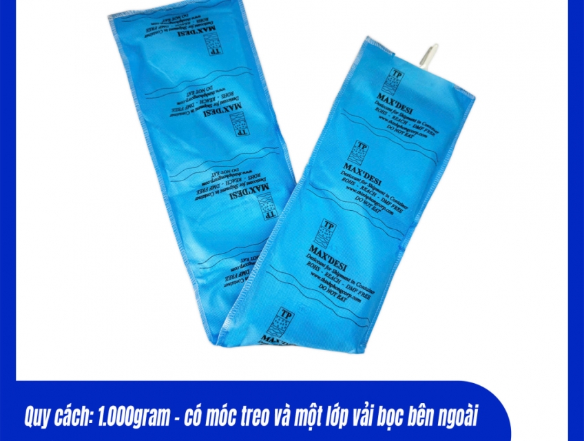 Gói hút ẩm cho Container chuyên gia bảo quản hàng hoá xuất khẩu