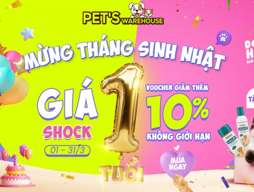 Giá shock + voucher giảm thêm 10% không giới hạn