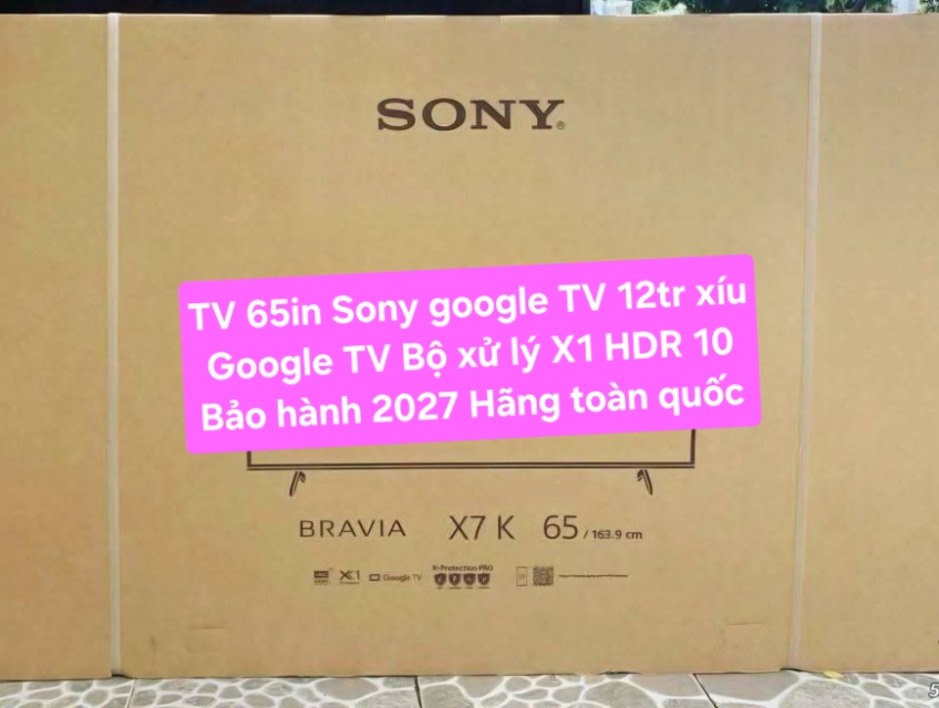 TV 4K Sony KD-65X75K 65in 4K Google TV Bảo Hành 2027 Hãng toàn quố