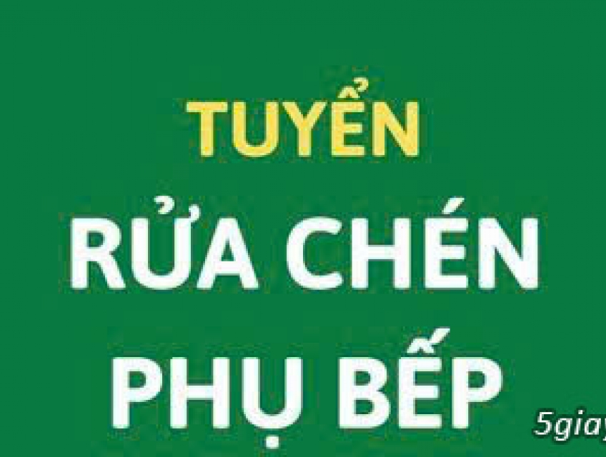 Cần 2 người phụ bếp & 1 người rửa chén làm tại Q7