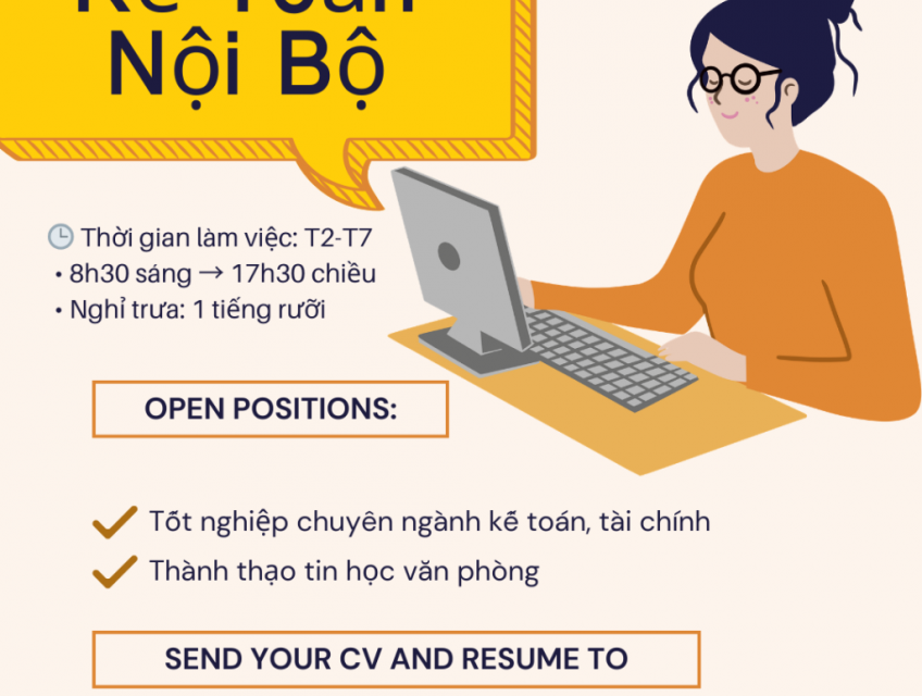 Tuyển dụng kế toán nội bộ Quận 6