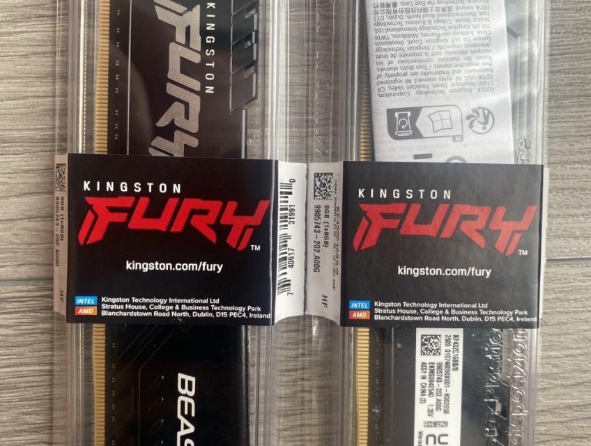 kit DDR4 16G 8x2 Kington Fury Beast