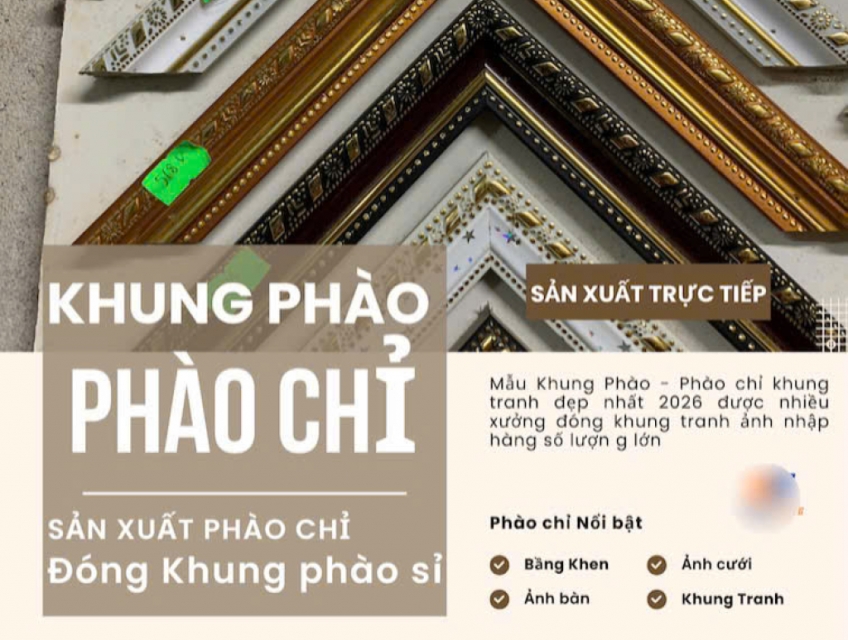 Tuyển NV vận hành máy sản xuất phào chỉ khung tranh nhựa ở Biên Hoà
