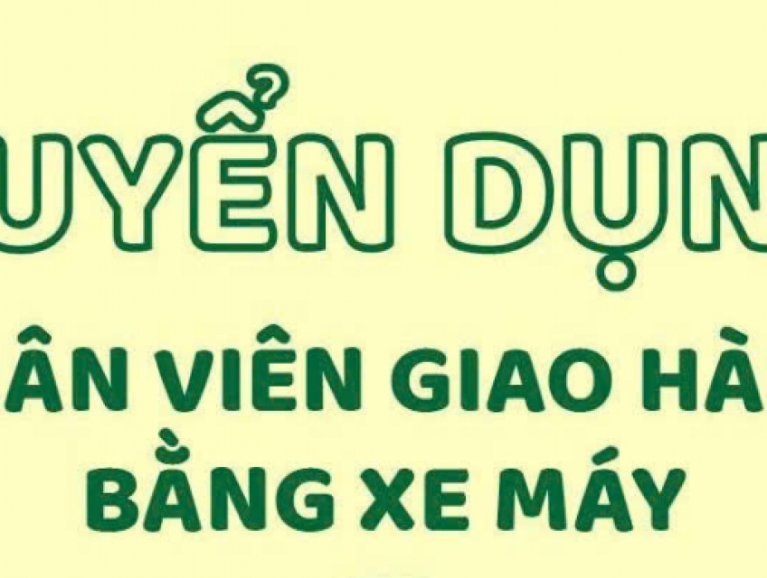 Tuyển NV giao hàng xe máy thực phẩm đông lạnh khu vực HCM