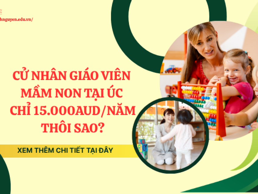 KHÓA HỌC CỬ NHÂN MẦM NON TẠI ÚC CHỈ 15.000AUD/NĂM THÔI SAO?