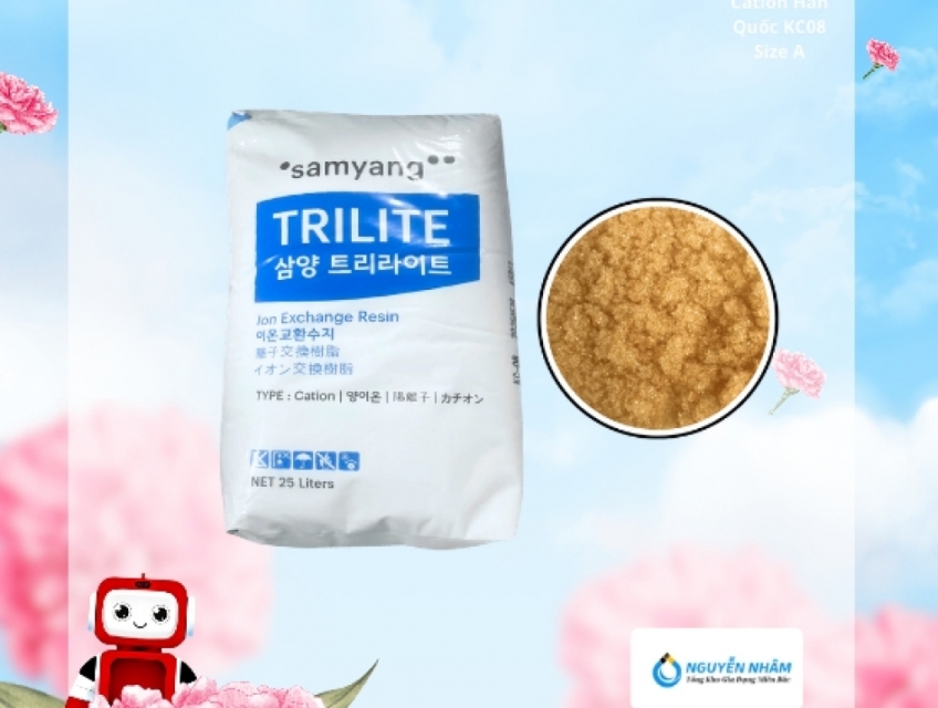 Cation Samyang Trilite KC08* – Giải pháp làm mềm nước ổn định