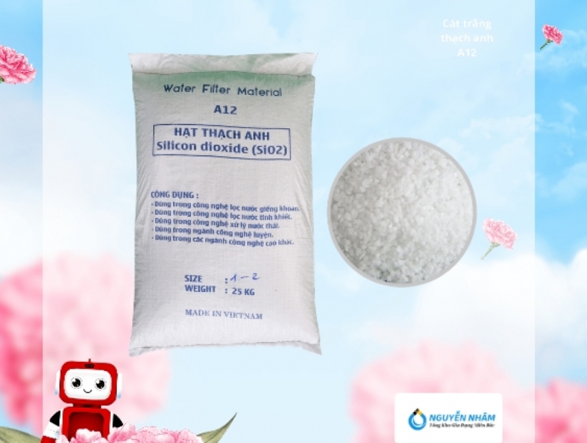Cát thạch anh trắng* – Vật liệu lọc cơ bản nhưng hiệu quả