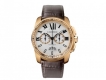 Dồng hồ : CARTIER fake1 dây da dành cho nam auto mạ vàng
