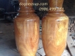 Lộc bình gỗ phong thủy gõ đỏ nguyên khối cao 1m78