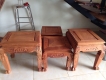 :::: Cần bán bàn ghế gỗ Cà te & Hương 10 món tay 12 ::::