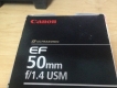 Canon 50mm f1.4 fullbox like new