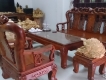 bán bộ bàn ghế gỗ đinh thối bộ 7 món. bác nào có nhu cầu call em số 0968664999