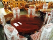 Bán bộ bàn ghế tròn, gõ đỏ mới 100%