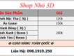 [ Shop Nhỏ 3D ] Nặc Tha - Củ Hành Bông ( 3Q ) - Tý Bảnh ( Boom ) - Áo Game 3Q - LMHT