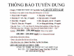 việc làm LĐPT Lương thanh toán theo tuần