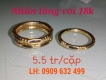 Nhẫn lông đuôi voi vàng thật 18k (7 tuổi rưỡi)