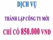 Dịch vụ thành lập công ty giá rẻ ,chuyên nghiệp hiệu quả